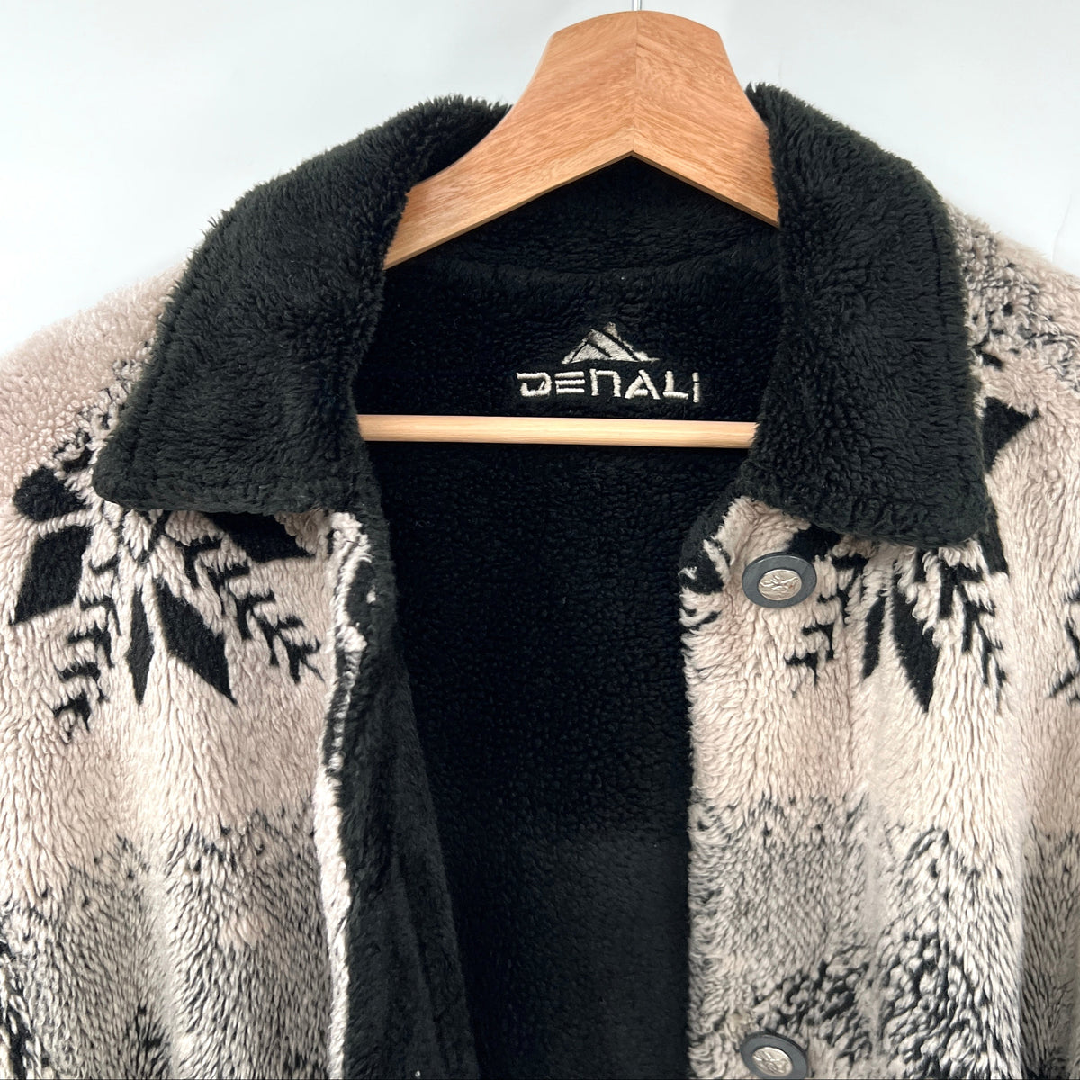 Vintage Danali Reversible Deer Mountains Teddy Fleece Jacket