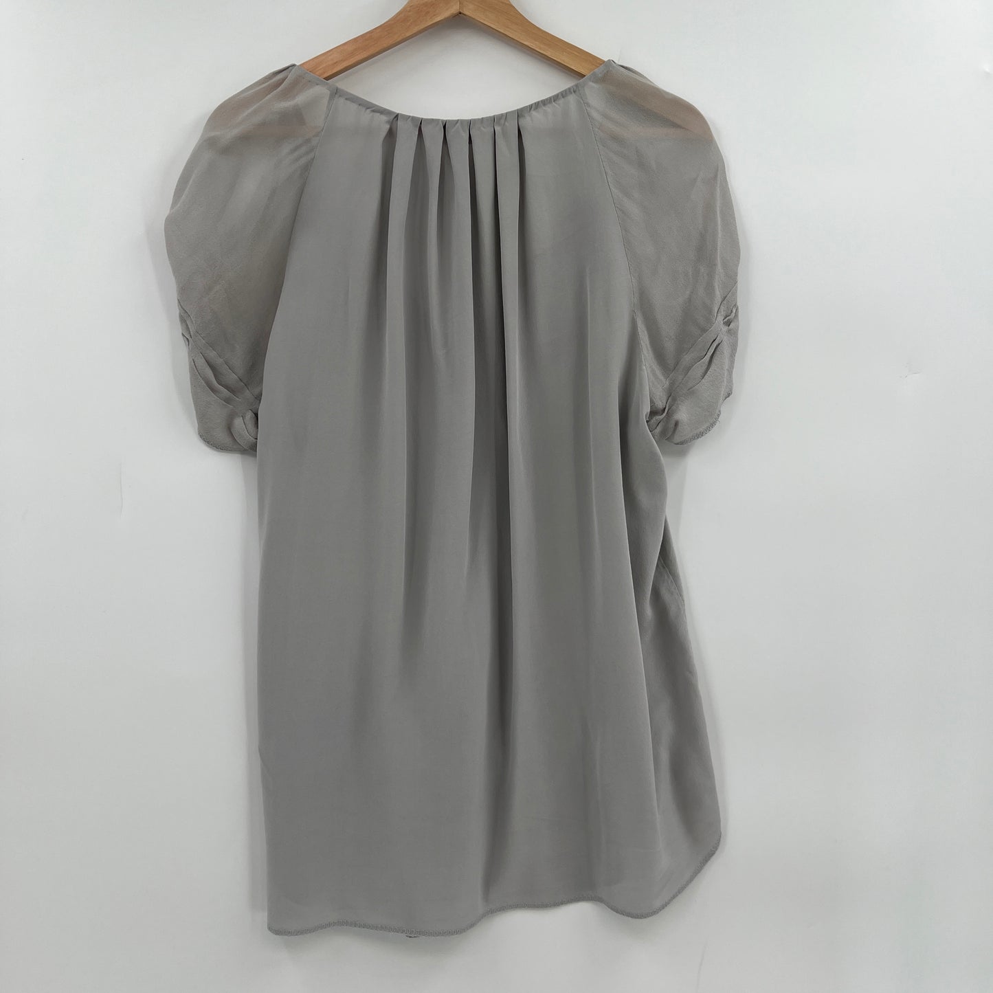 Wilfred 100% Silk Cold Shoulder Blouse L