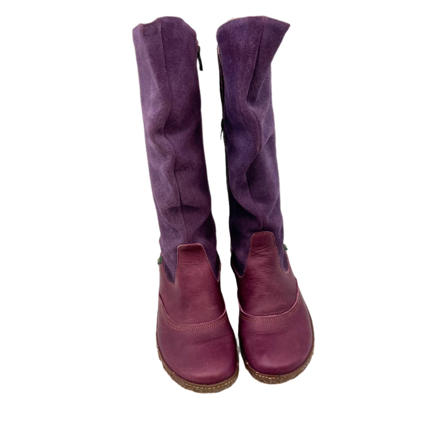 El Naturalista Suede Tall Leather Boots
