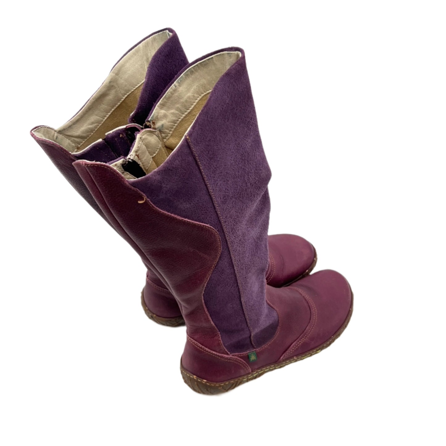 El Naturalista Suede Tall Leather Boots