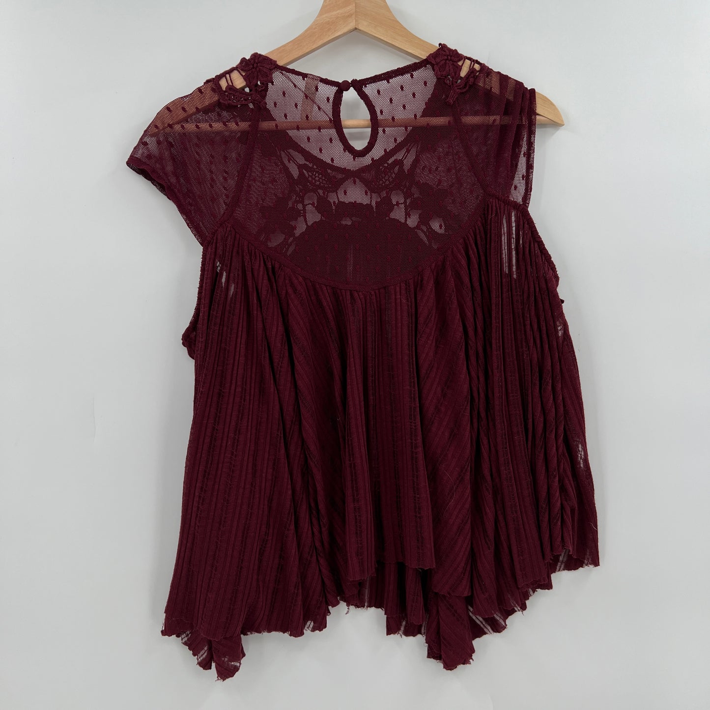 Free People Lace Flowy Top M