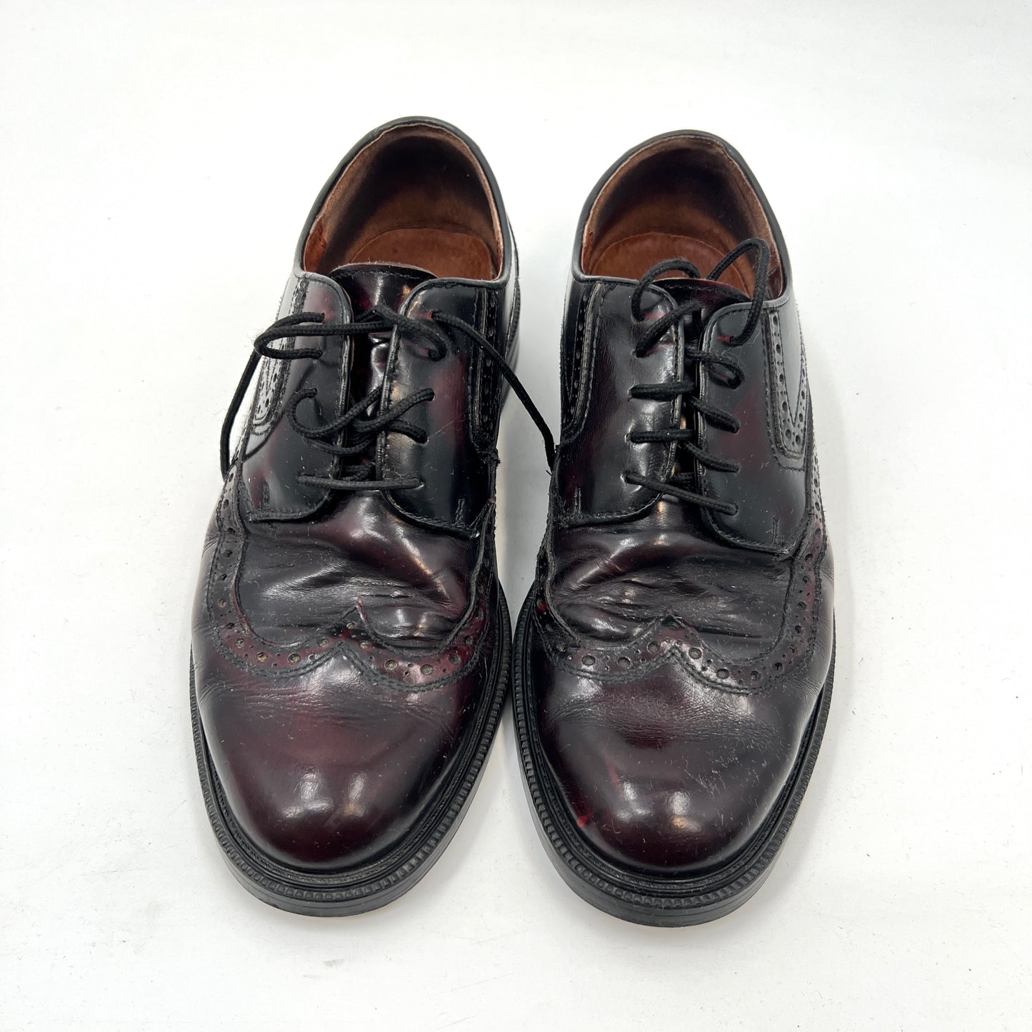 Vintage Aldo Wingtip Leather Lace Up Loafers
