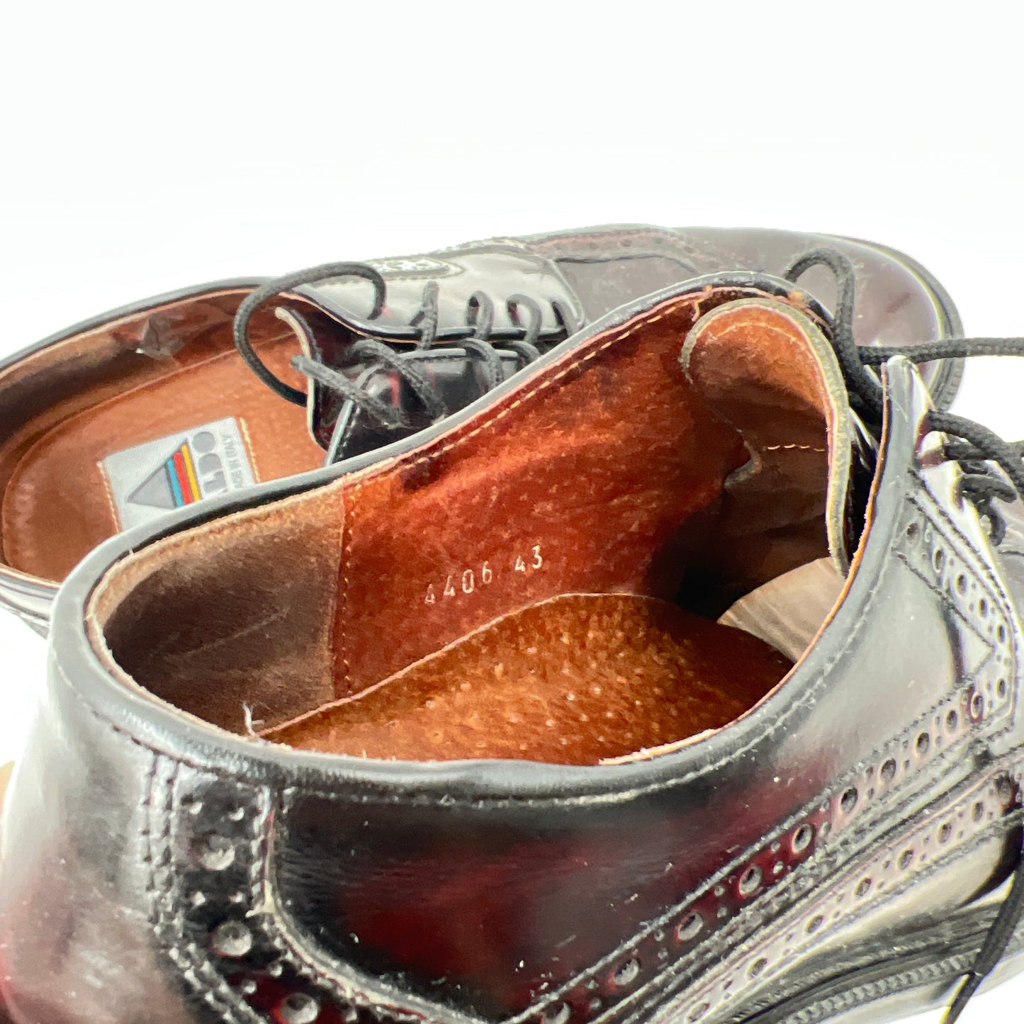 Vintage Aldo Wingtip Leather Lace Up Loafers