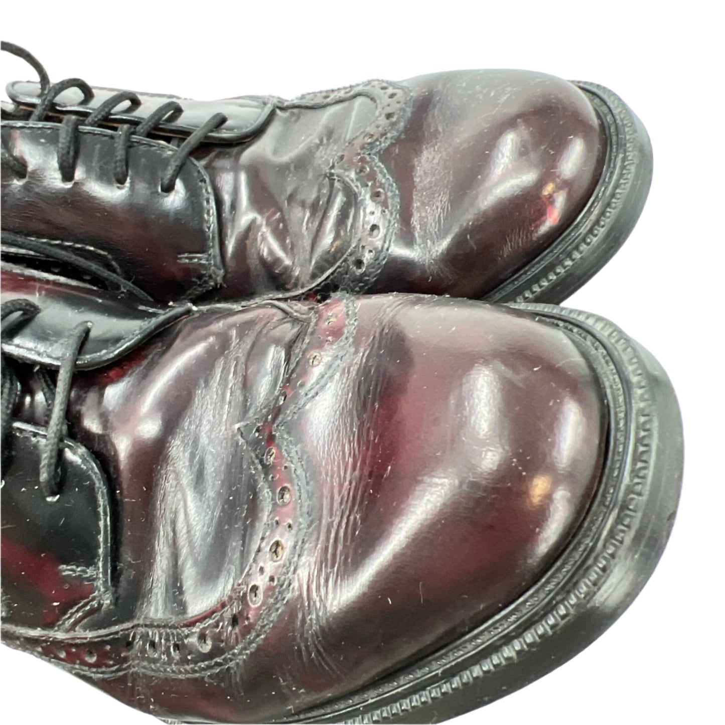 Vintage Aldo Wingtip Leather Lace Up Loafers