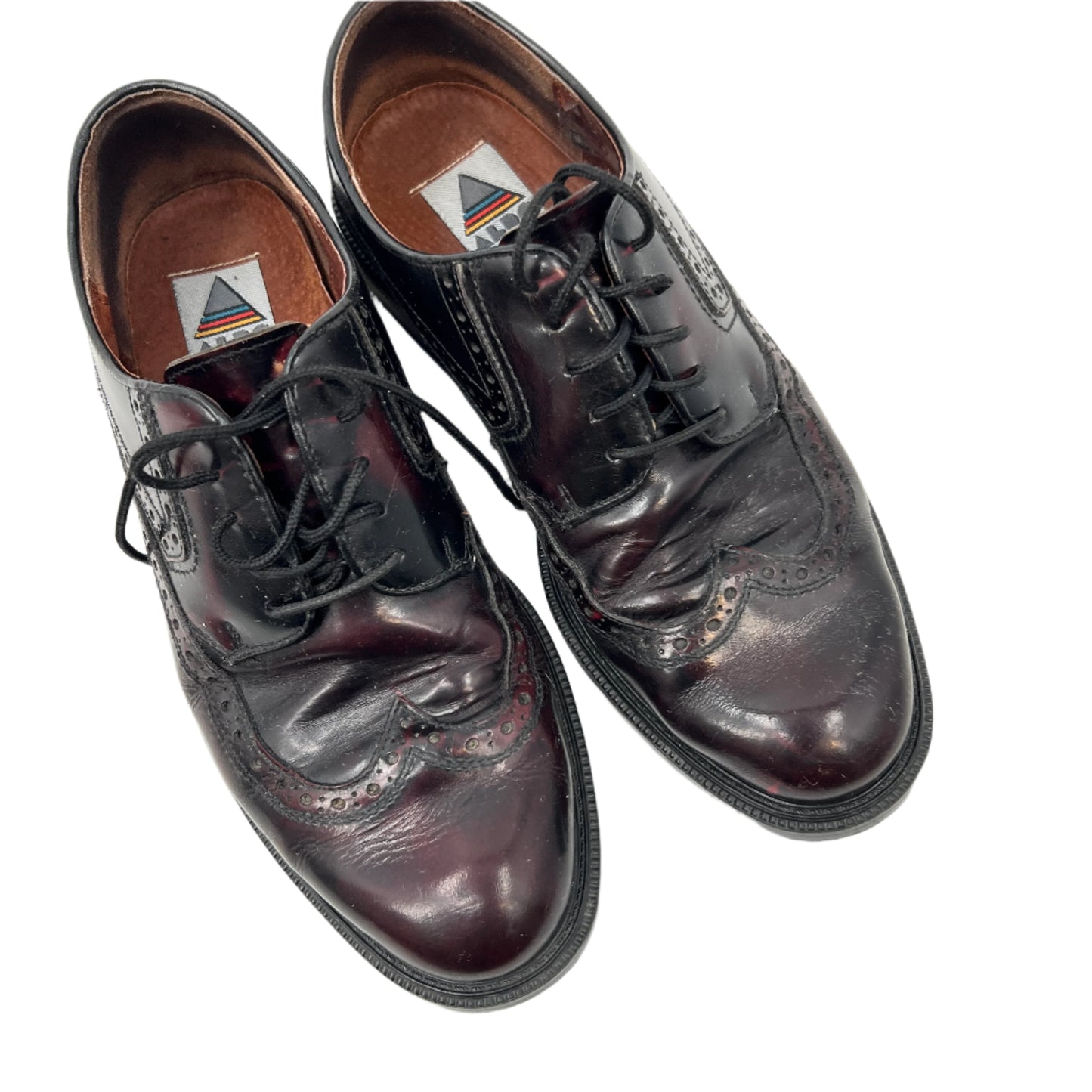 Vintage Aldo Wingtip Leather Lace Up Loafers