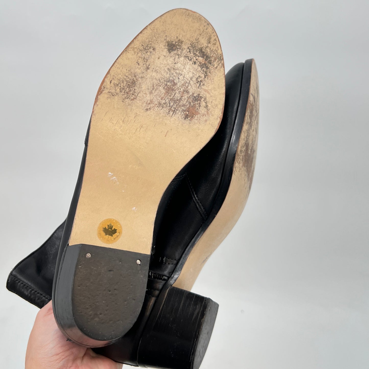 Vintage Canada Made Leather Boots