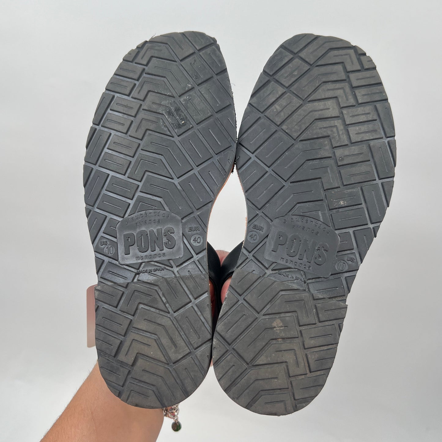 Pons Leather Unisex  Flat Sandals