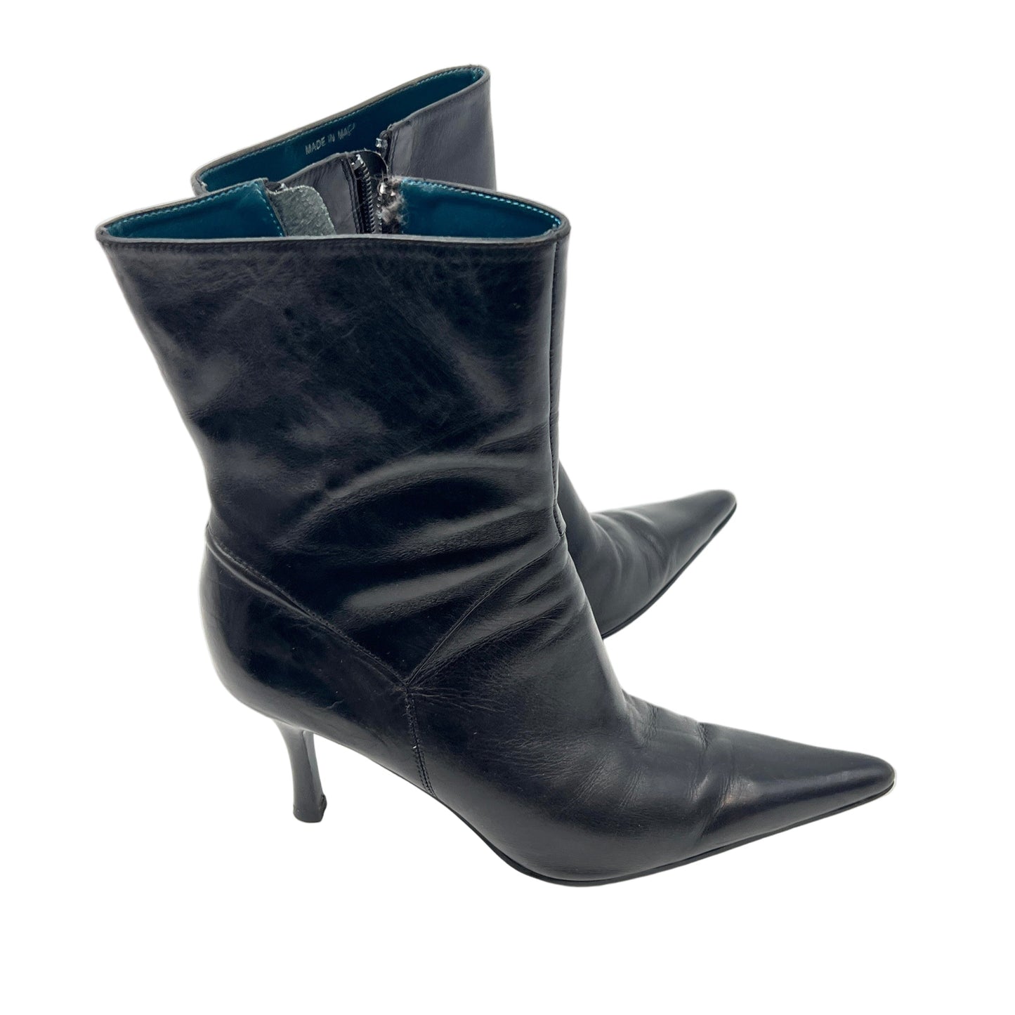 Y2K Aldo Pointy Toe Leather Heel Boots