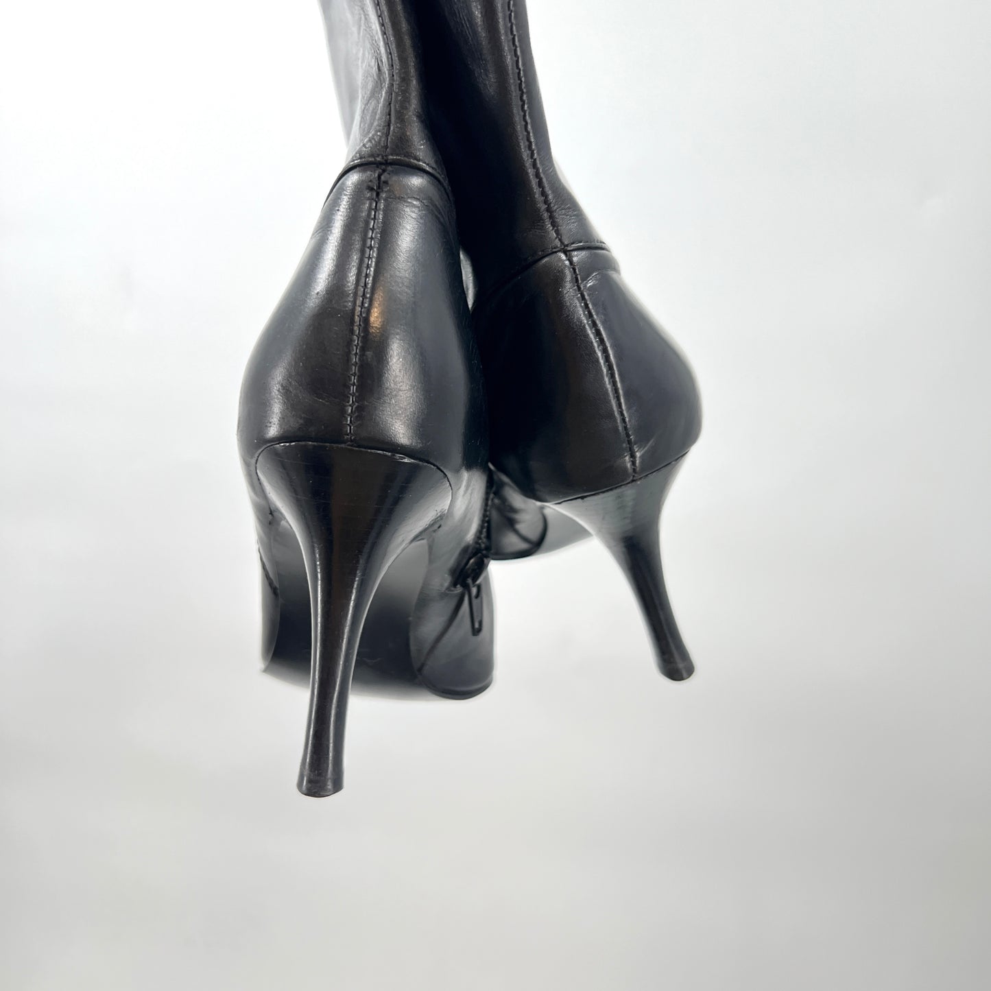 Y2K Aldo Pointy Toe Leather Heel Boots