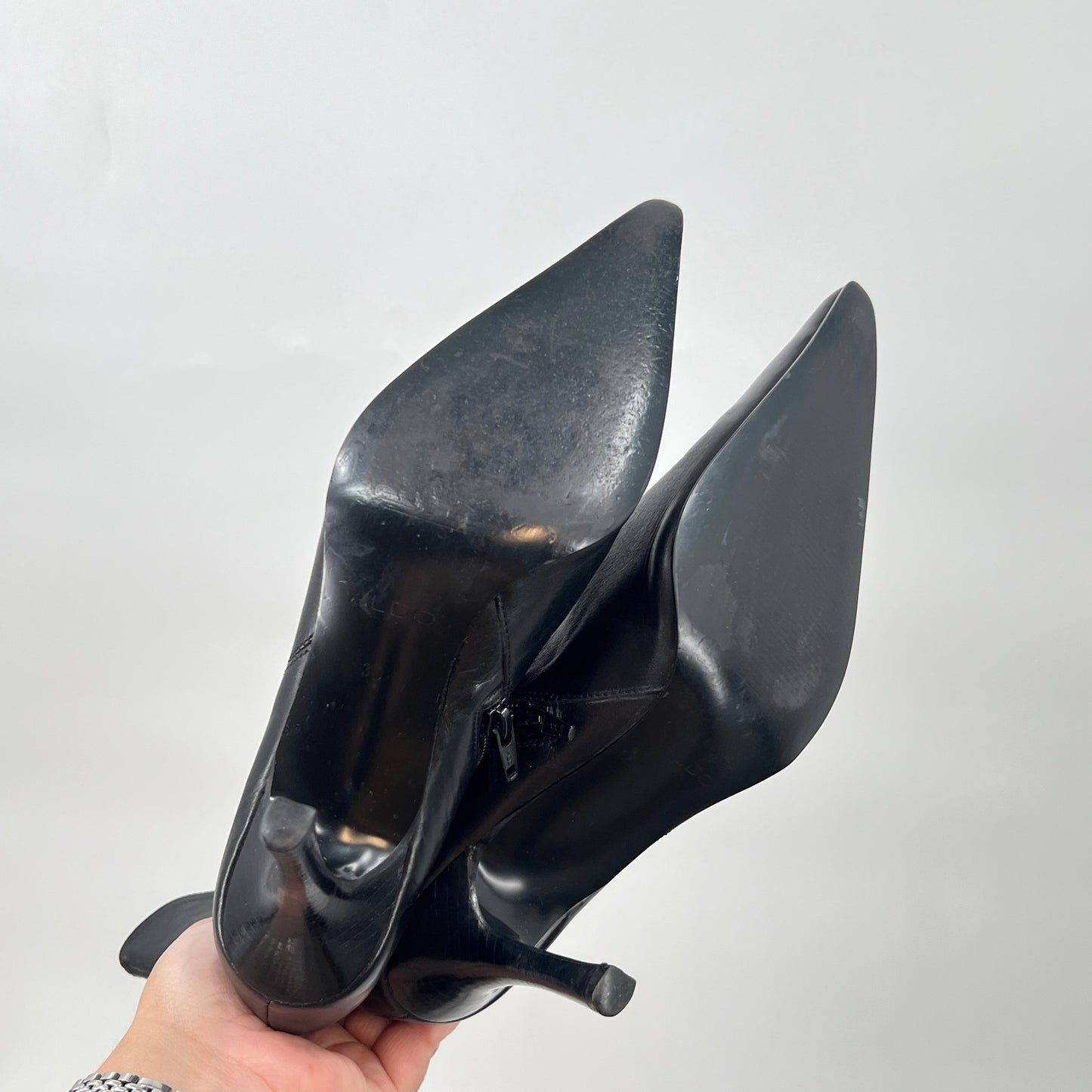 Y2K Aldo Pointy Toe Leather Heel Boots