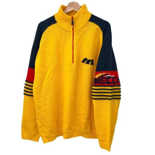 Vintage Mecca Sportif Quarter Zip Knit Sweater