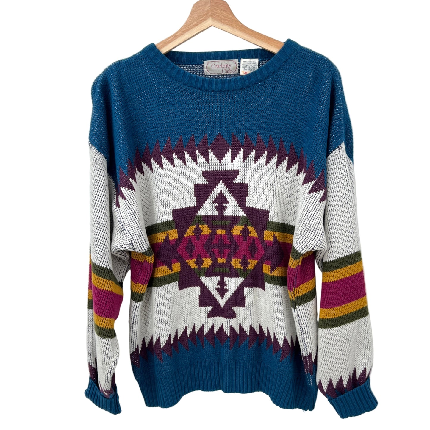 Vintage Celebrity Club Acrylic Sweater