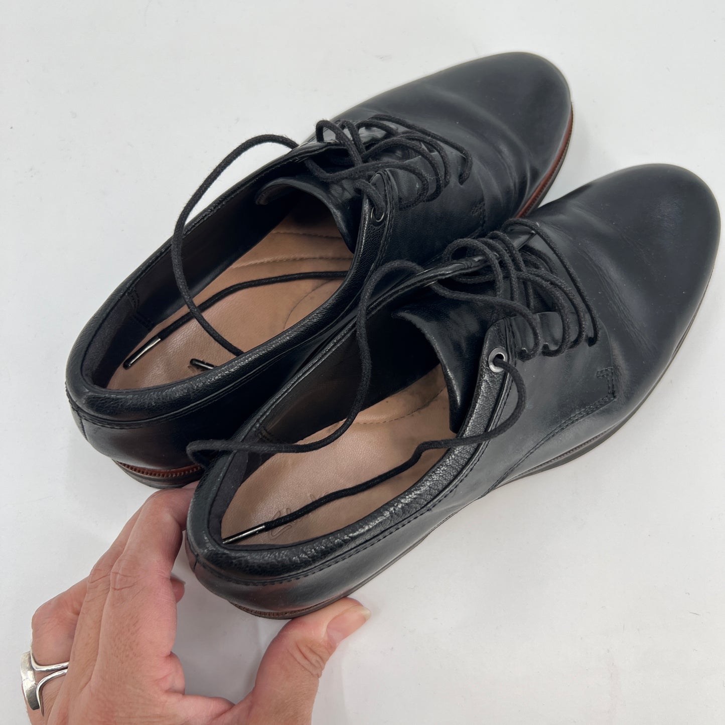 Clarks Leather Lace Up Shoes 7US