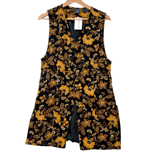 Vintage Liz Wear Beaded Long Lined Vest