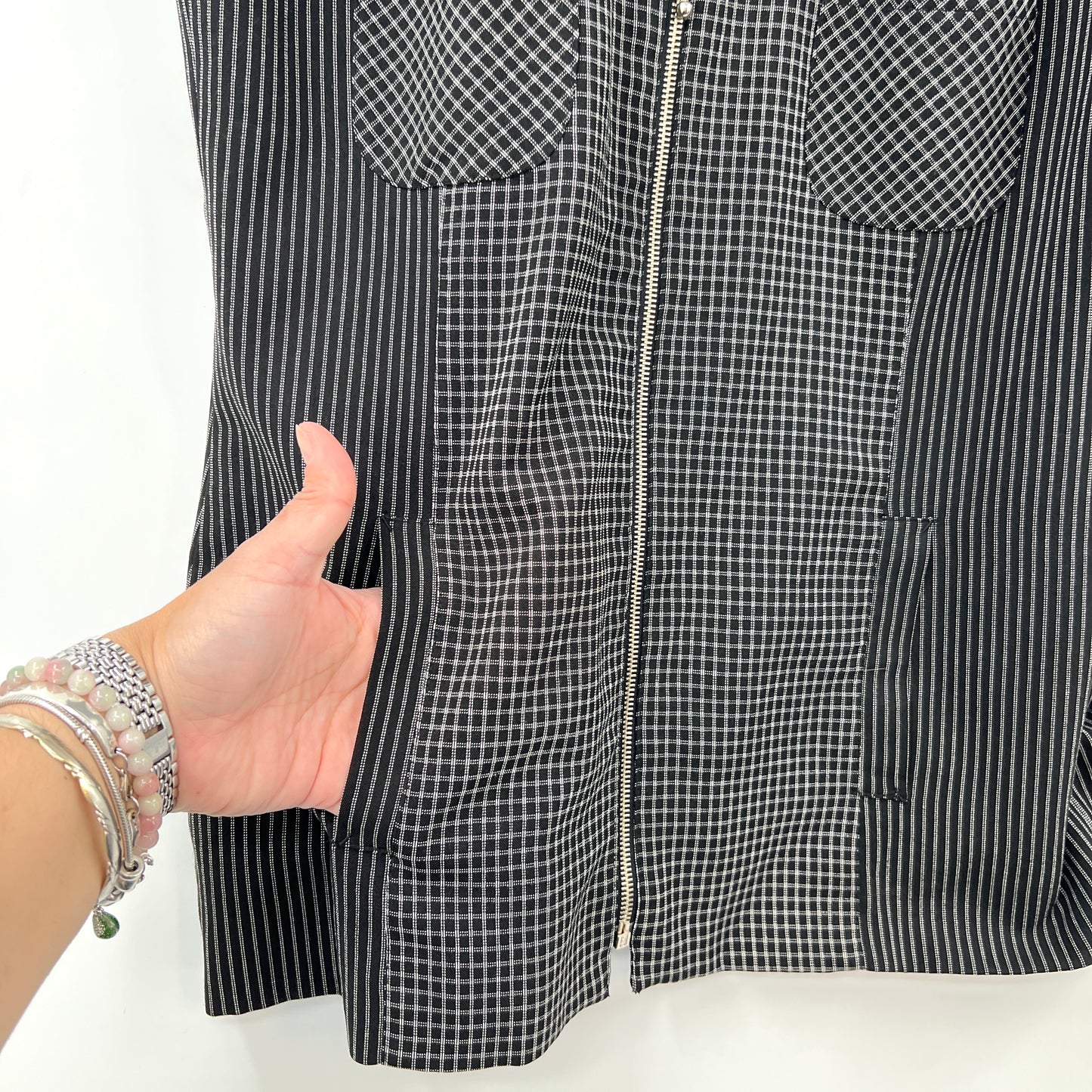 Vintage Miss Etam Long Full Zip Vest