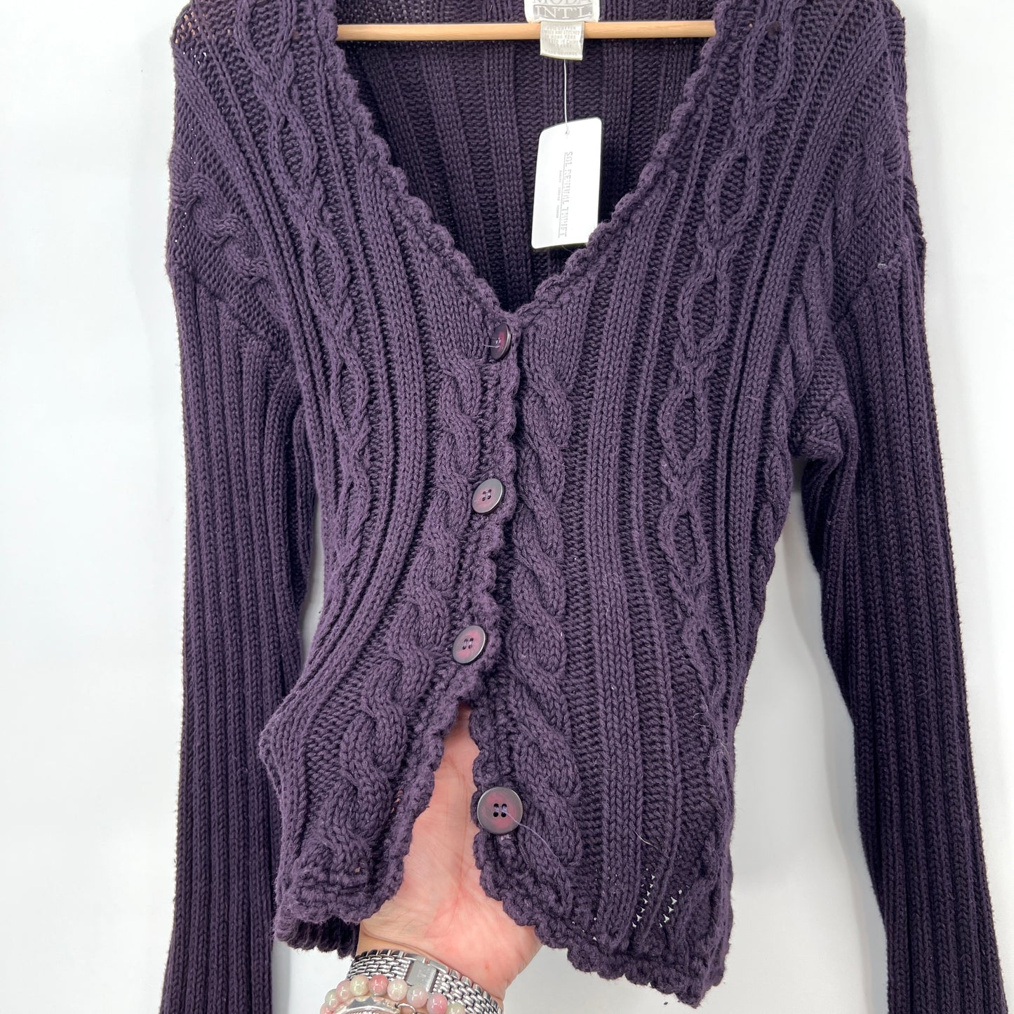 Vintage Moda Ramie cotton Cardigan