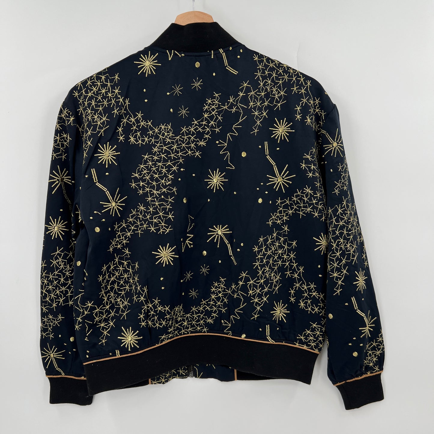 Silence + Noise Embroidered Bomber Jacket