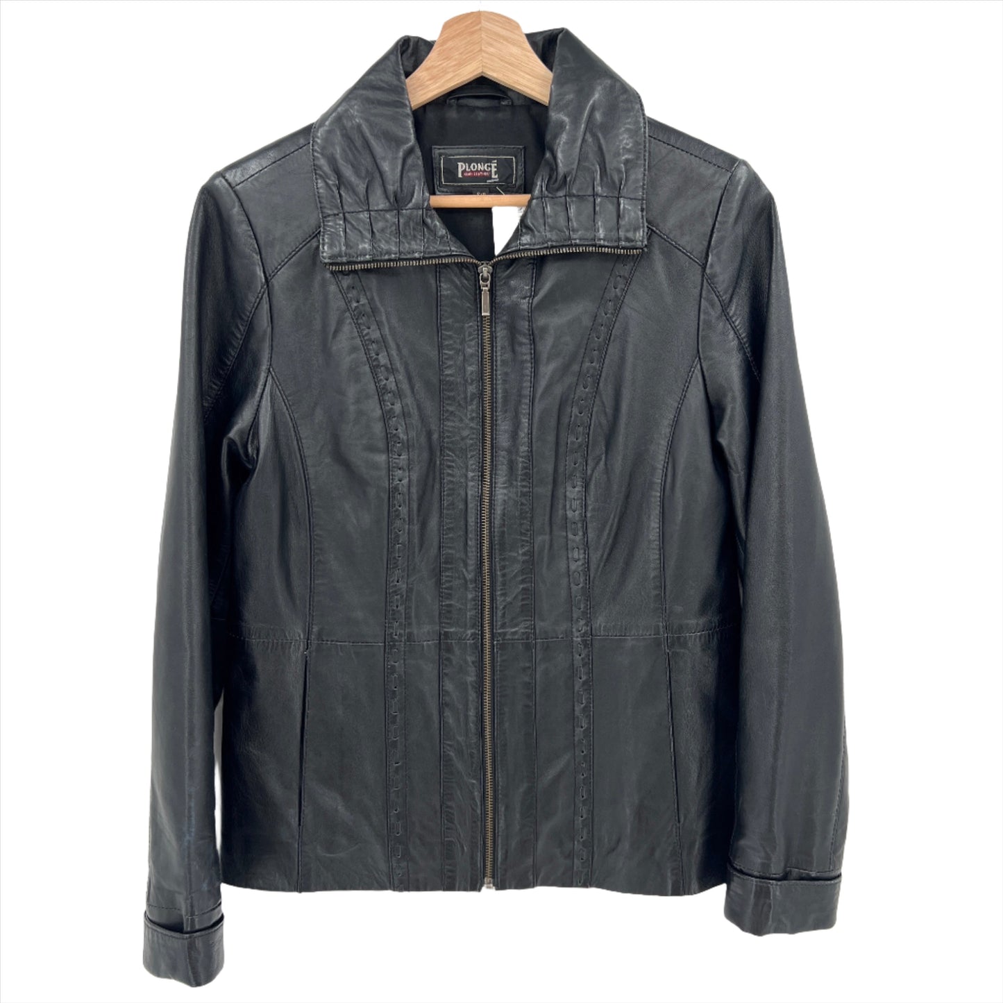 Plonge Leather Motor Style Jacket