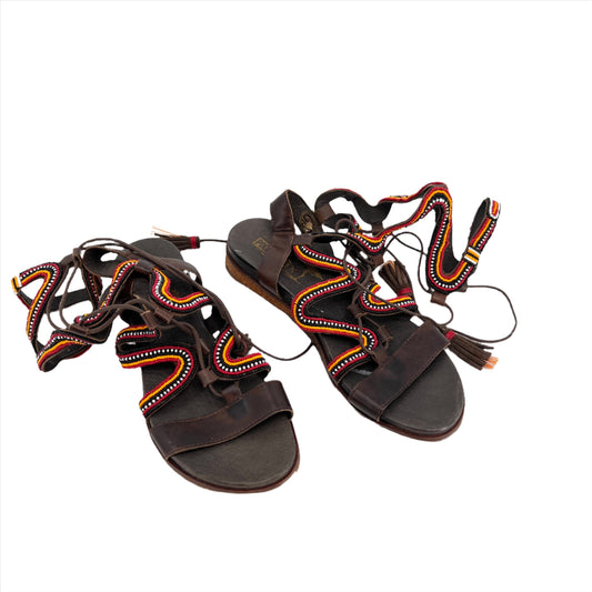 Pikolinos Leather Beaded Gladiator Sandals