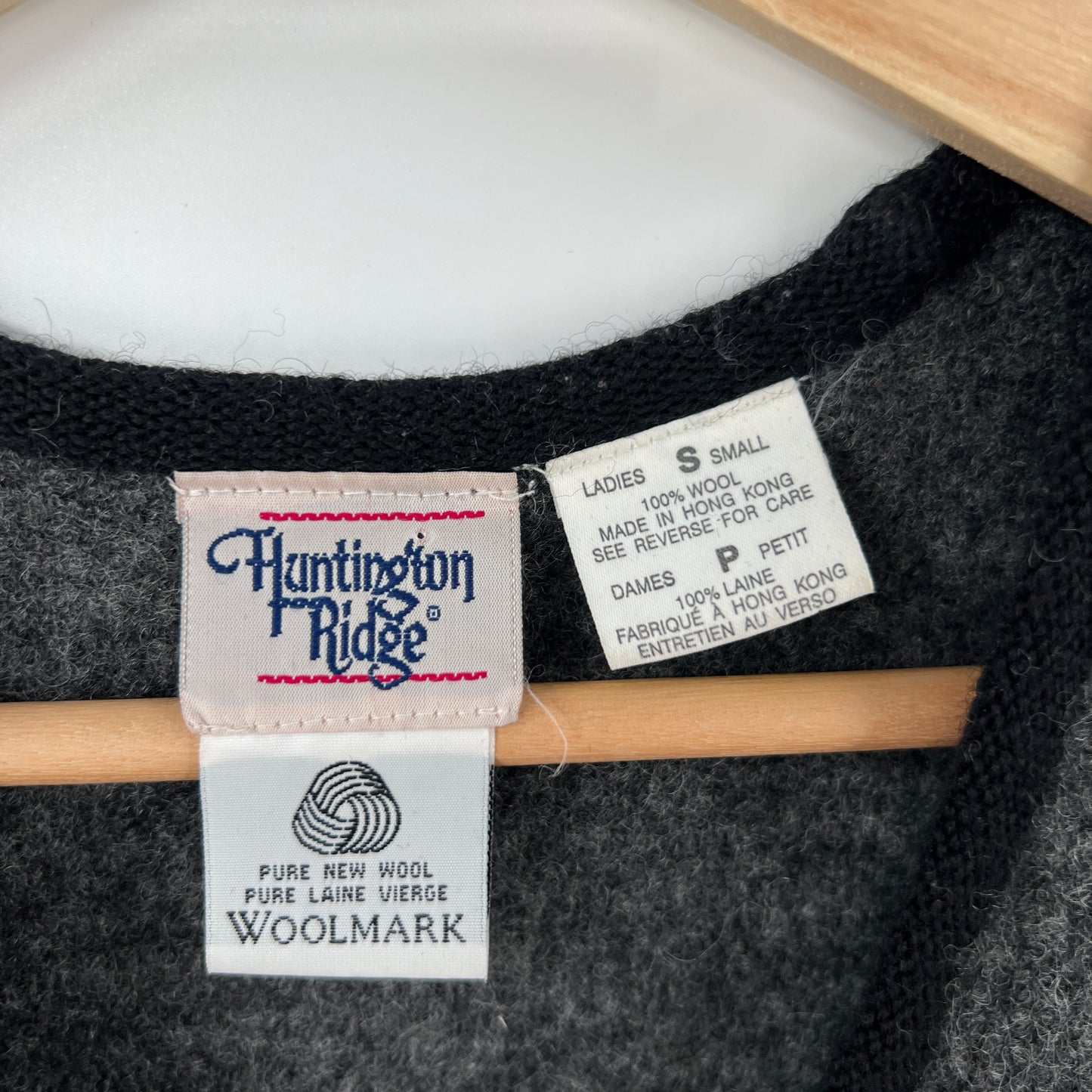 Vintage Hurtington Wool Embroidered Vest