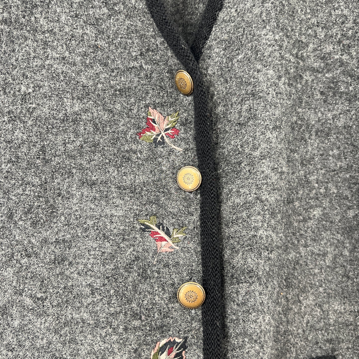 Vintage Hurtington Wool Embroidered Vest