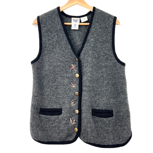 Vintage Hurtington Wool Embroidered Vest
