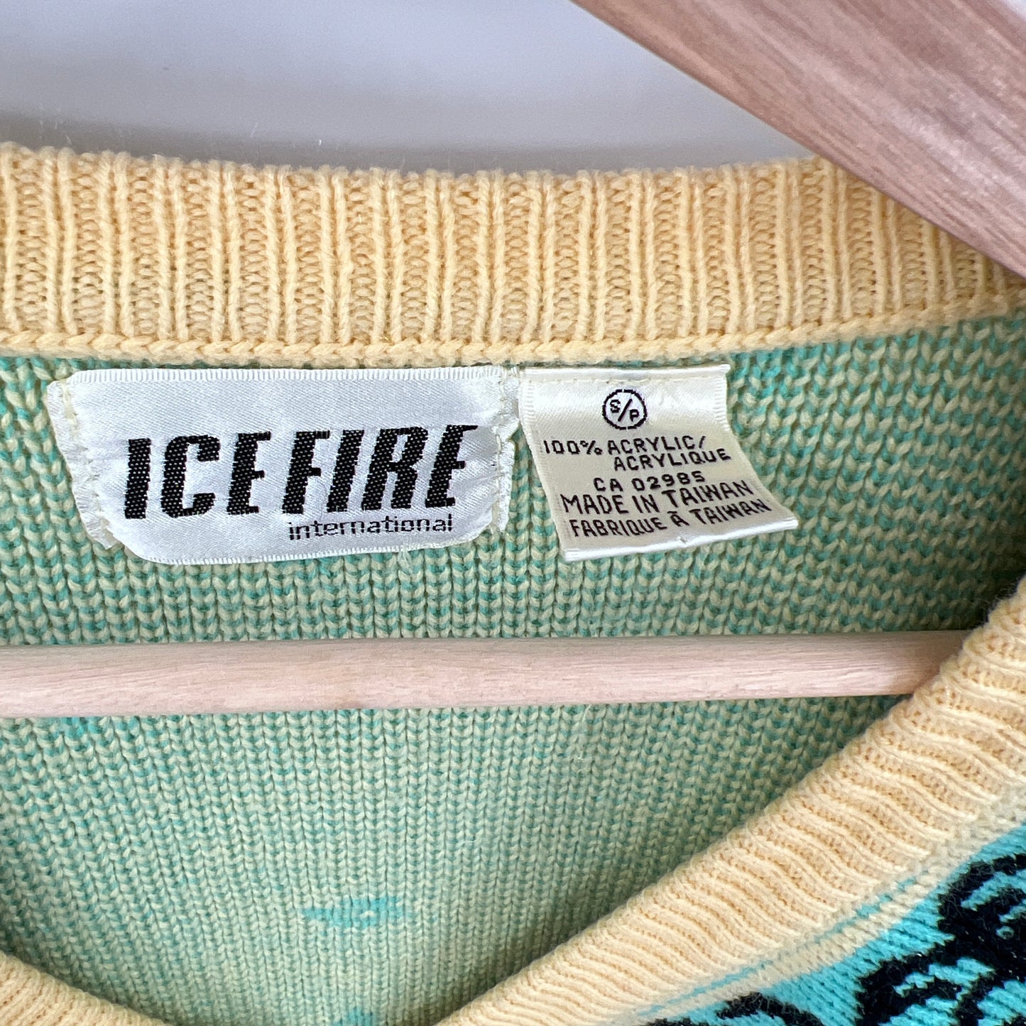 Vintage Ice Fire Knit Sweater