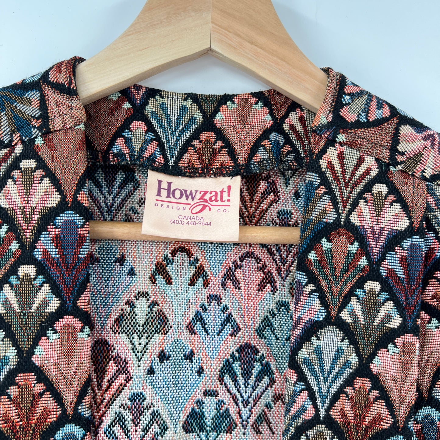 Vintage Tapestry Open Vest