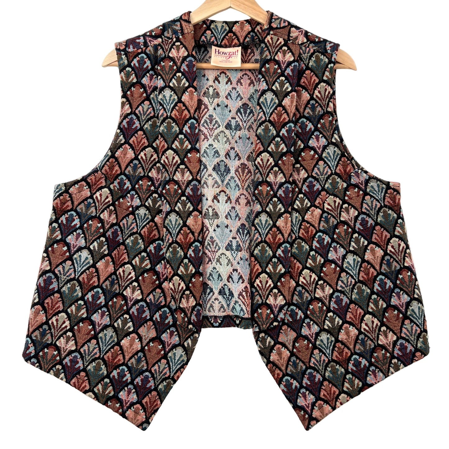 Vintage Tapestry Open Vest