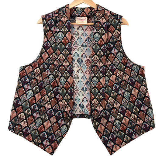 Vintage Tapestry Open Vest