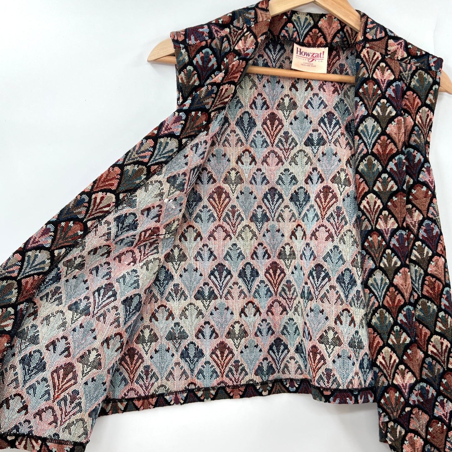Vintage Tapestry Open Vest