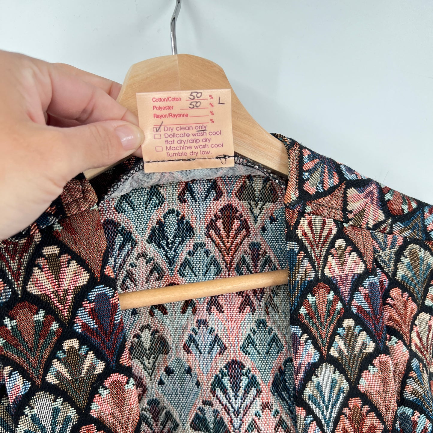 Vintage Tapestry Open Vest