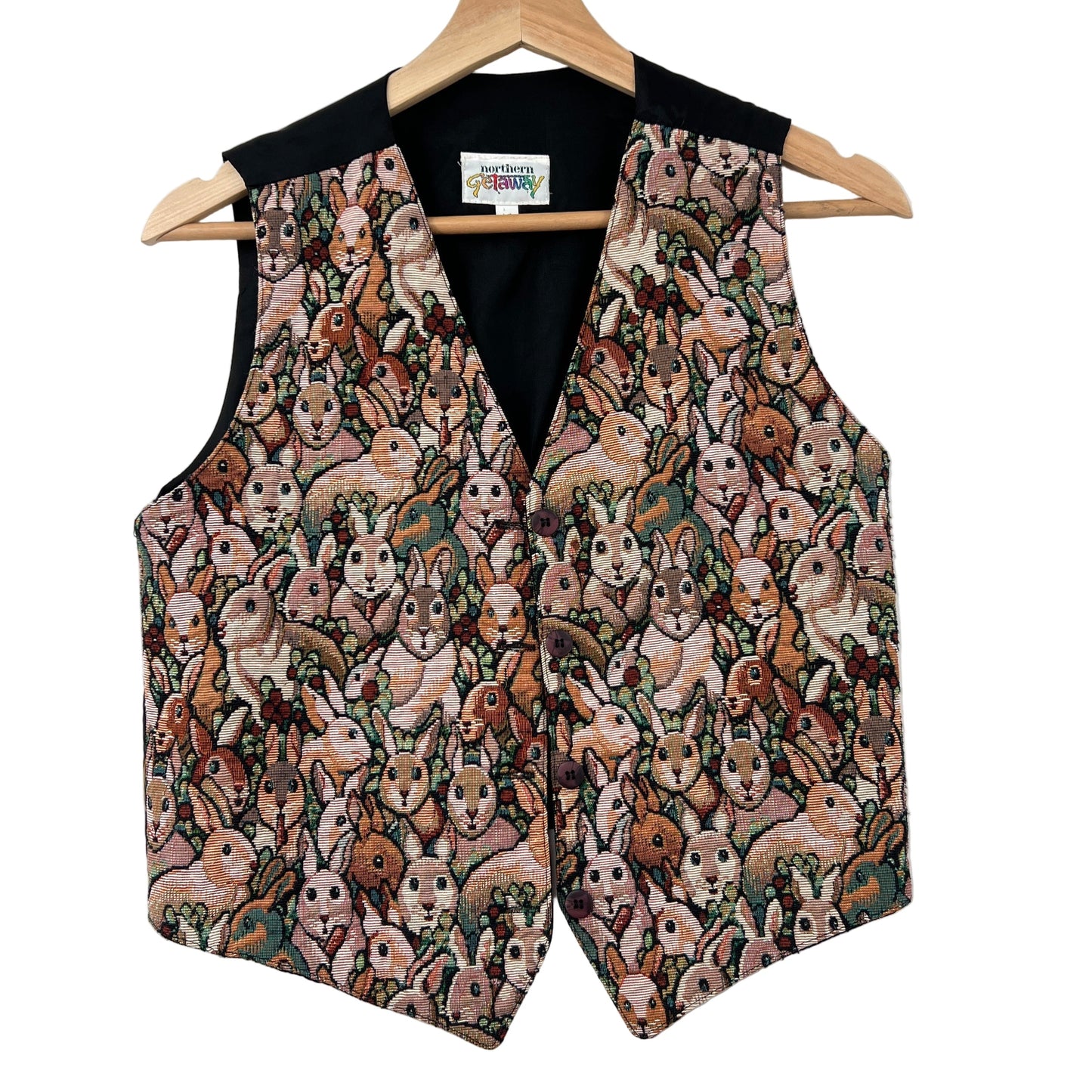 Vintage Northern Tapestry Bunnies Vest