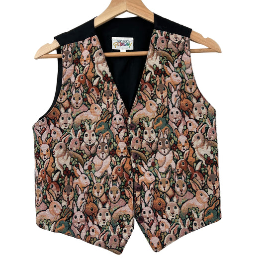 Vintage Northern Tapestry Bunnies Vest