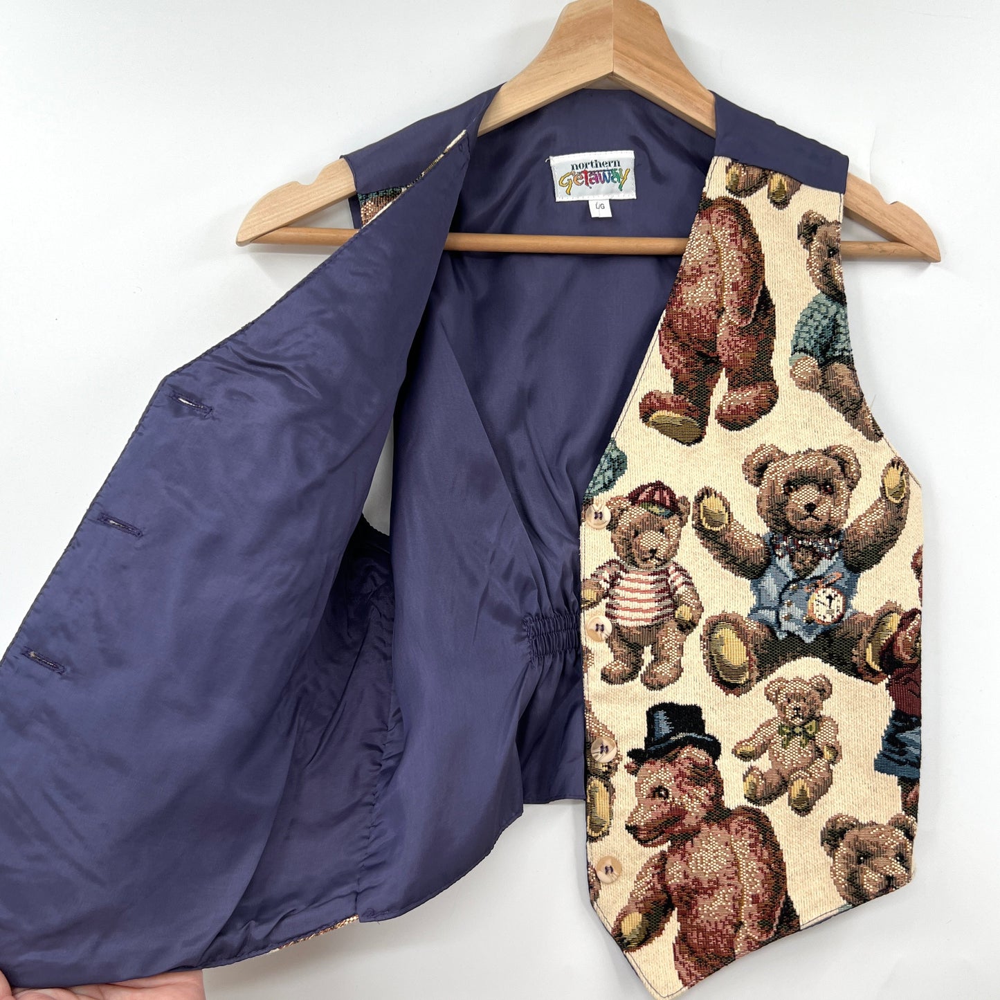 Vintage Northern Tapestry Bear Vest