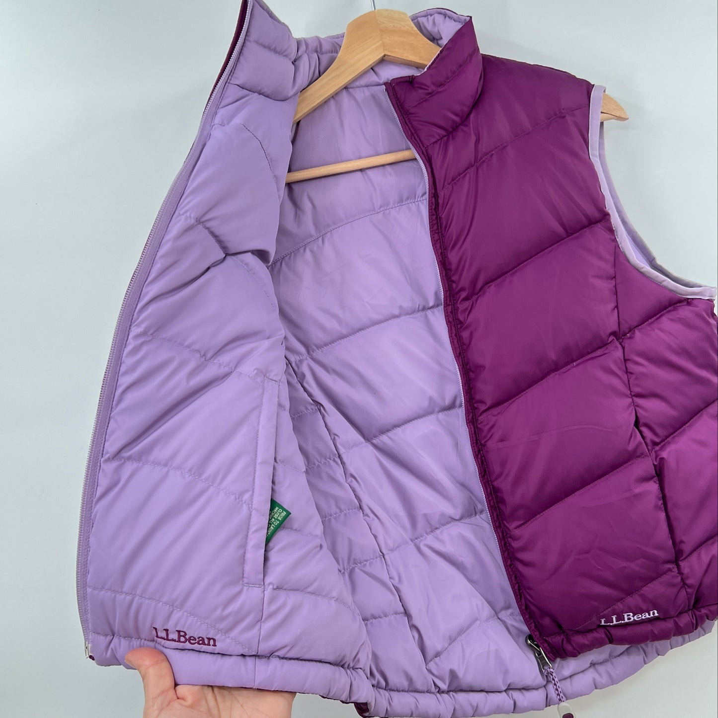 L.L Bean Reversible Goose Down Puffy Vest