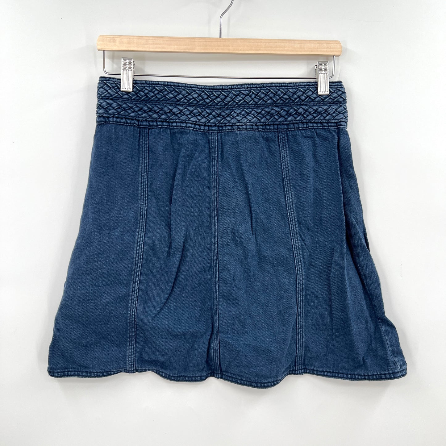 Free People Denim Weaved Skirt