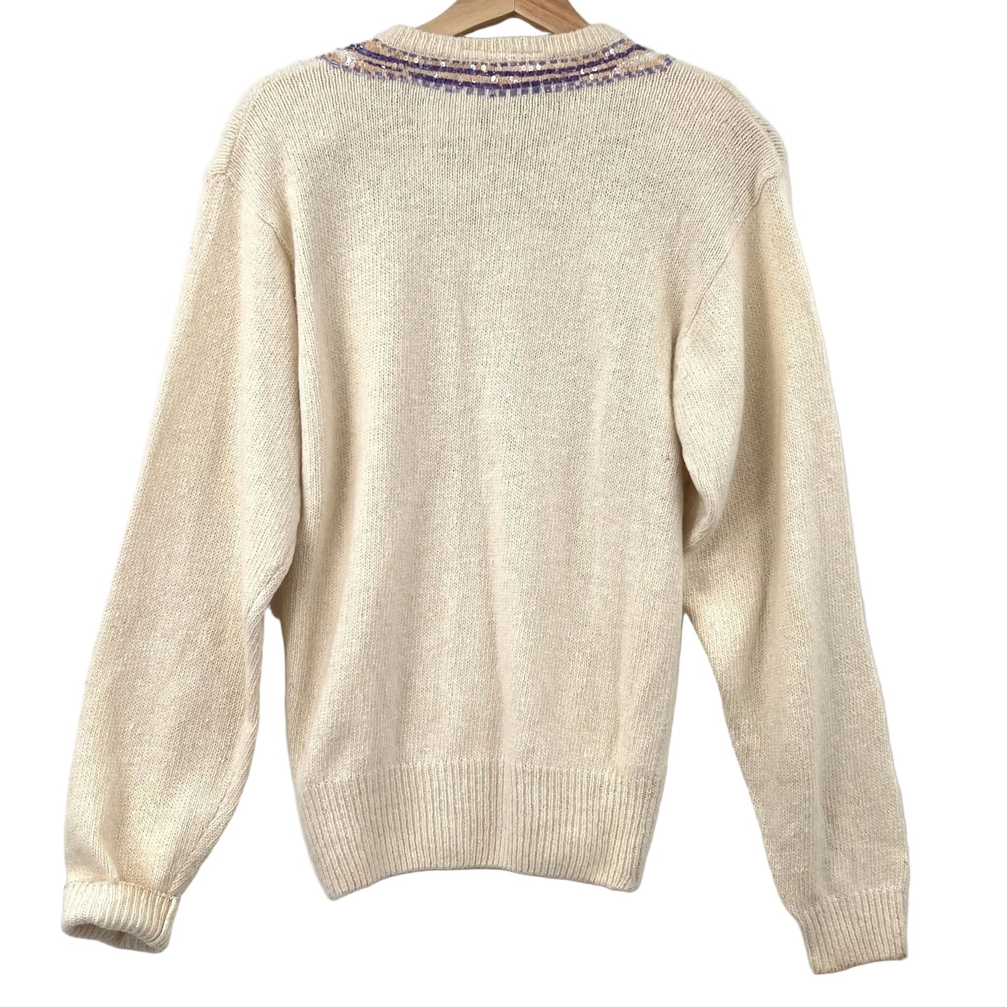 Vintage Principles Silk Angora Beaded Sweater