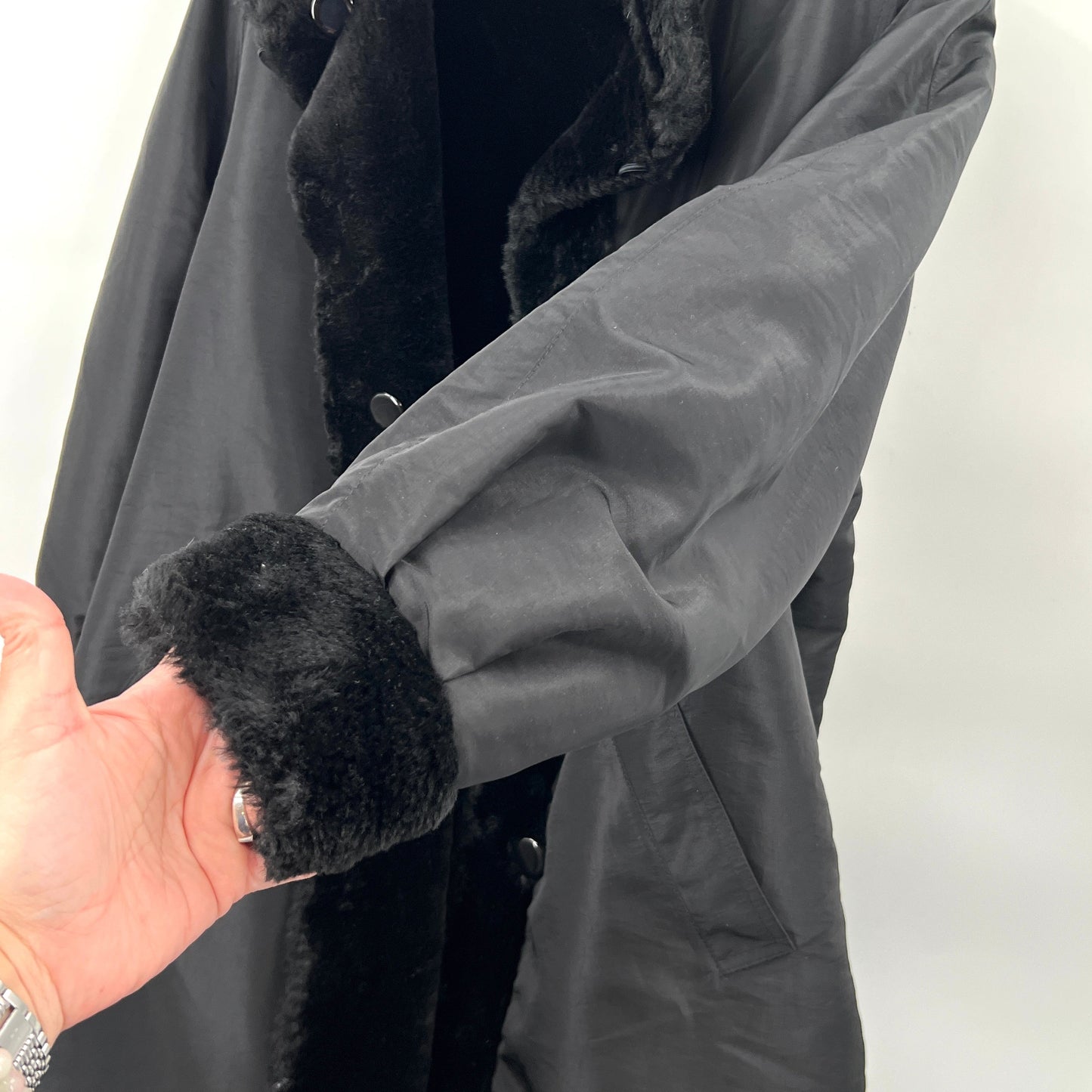 Vintage J. Percy Marvin Reversible Faux Fur Coat