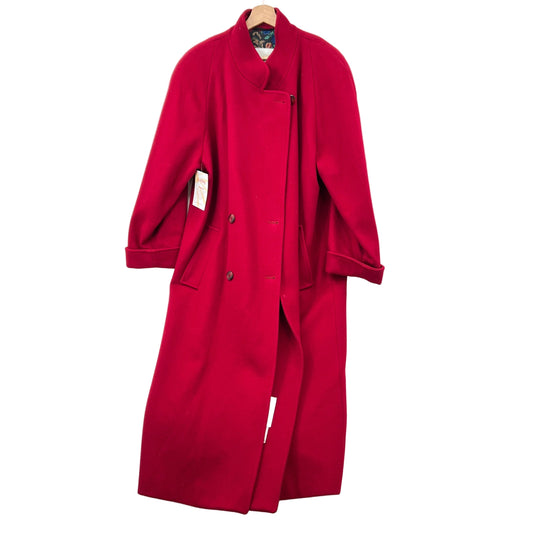Vintage London Fog Red Wool Coat