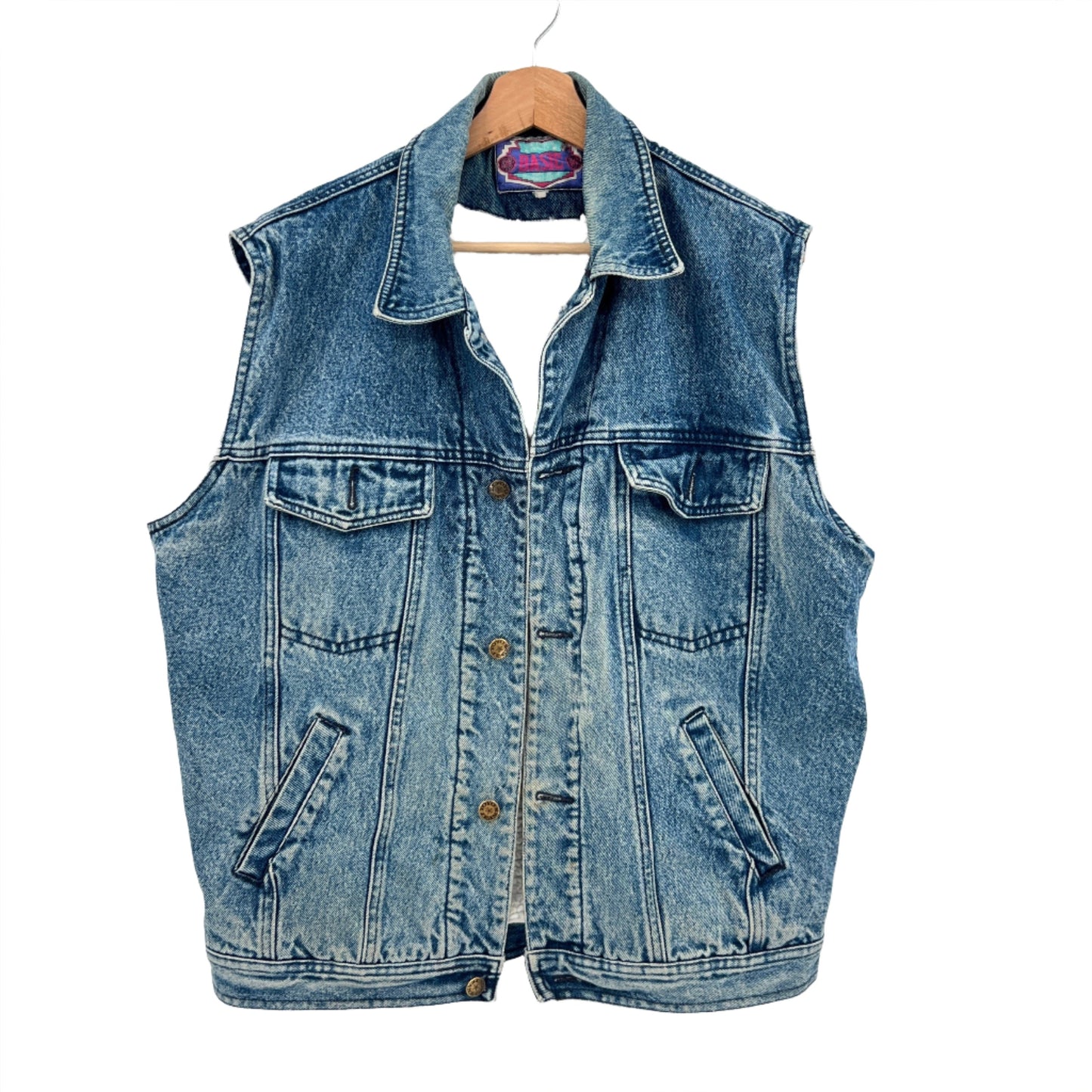 Vintage Fleece Lined Denim Vest