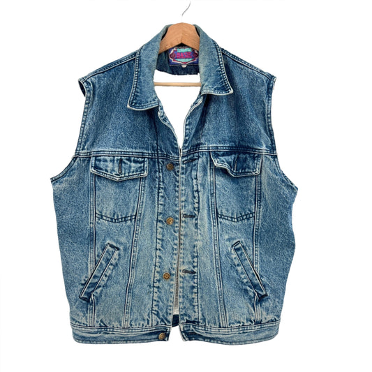 Vintage Fleece Lined Denim Vest