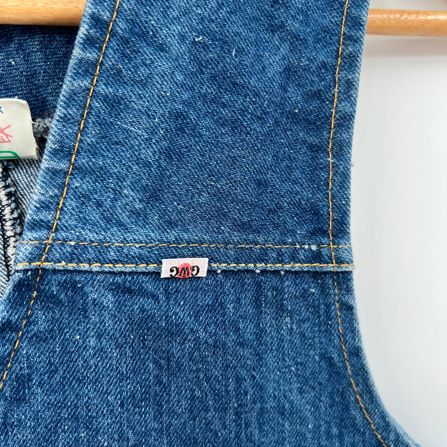 Vintage GWG Handpainted Denim Vest