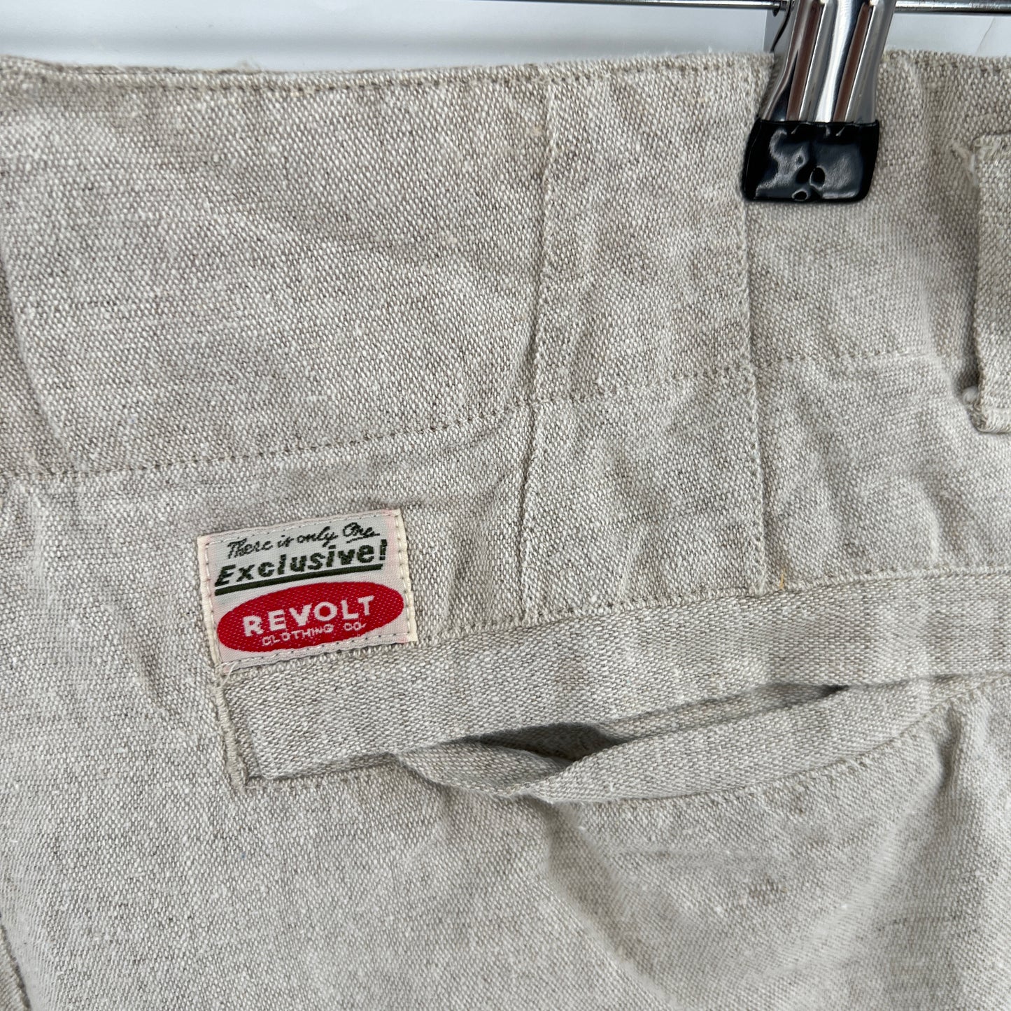 Revolt Linen cotton Blend Pleaded Shorts