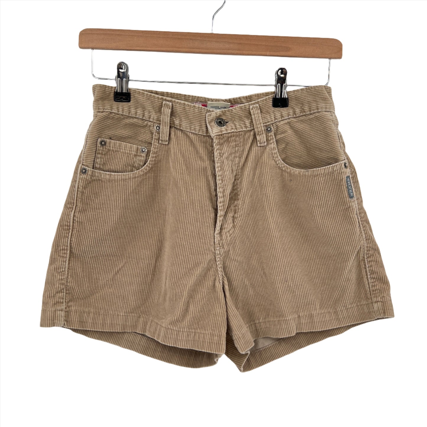 Vintage Silver Corduroy Shorts