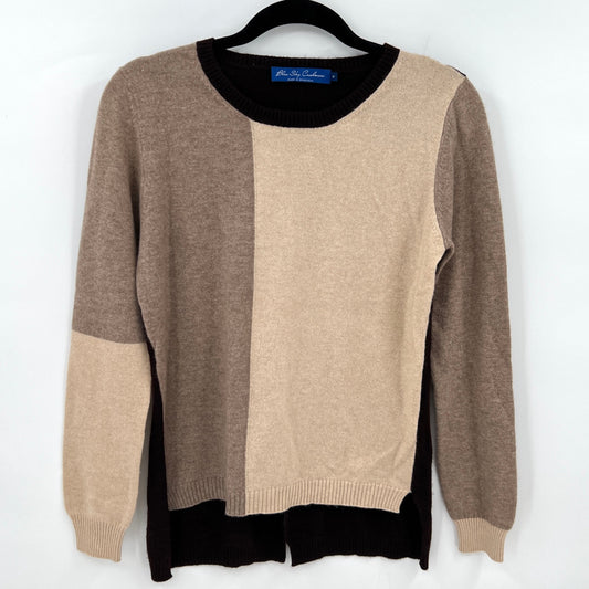 SOLD. Blue Sky Cashmere Color Block Sweater S