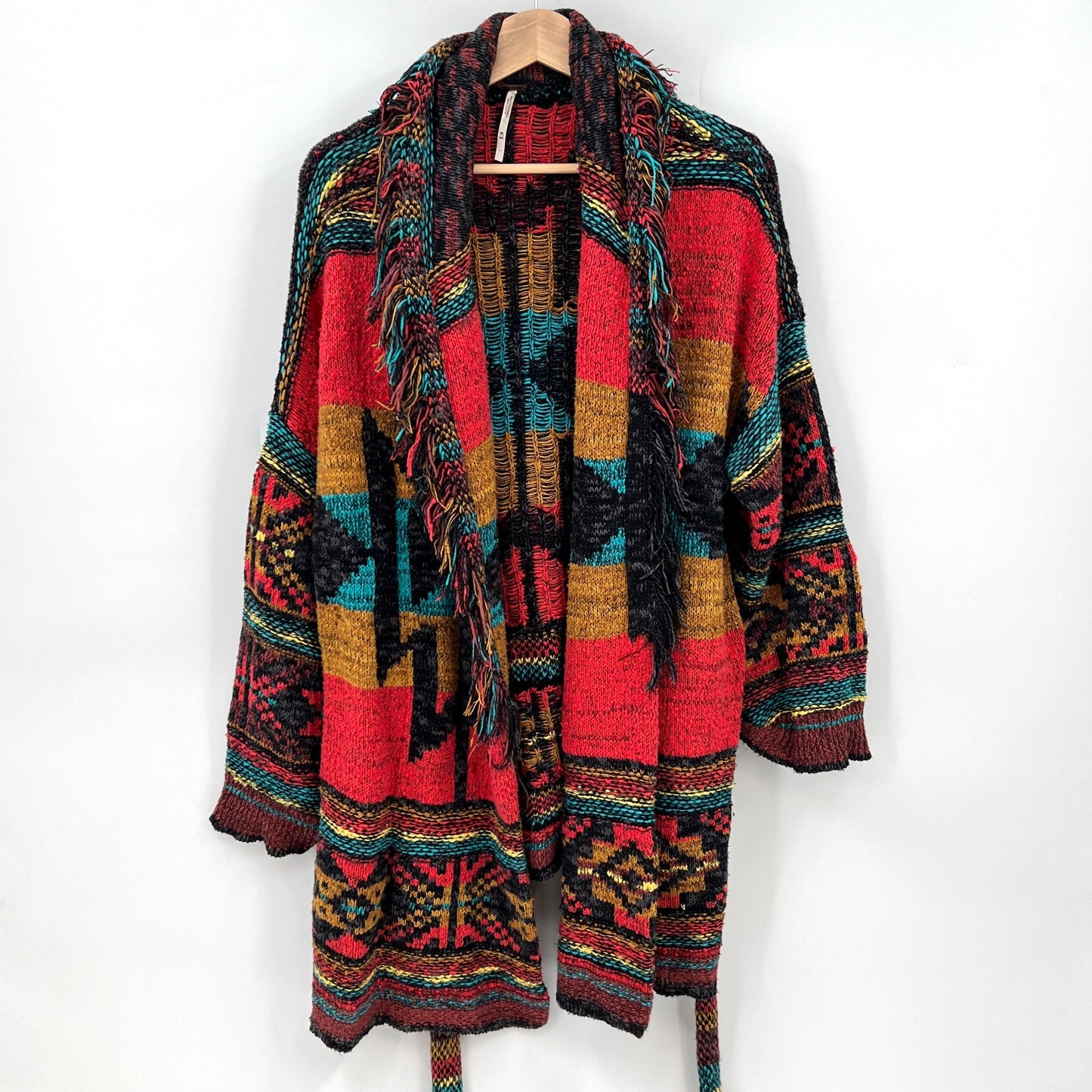 SOLD. Free People Aztec Long Cardigan M/L