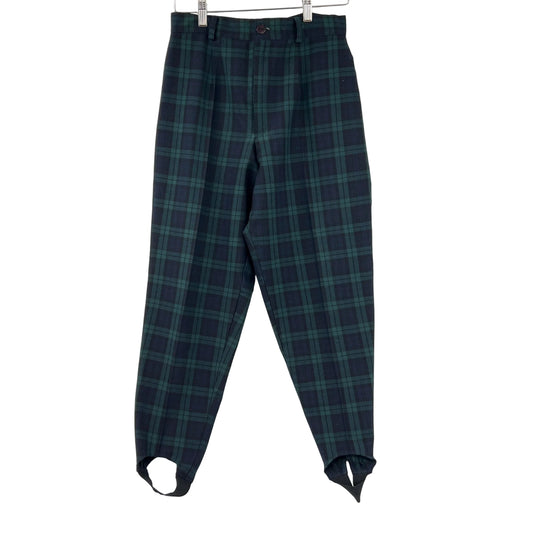 Vintage Cleo Petites Tartan Stirup Pants