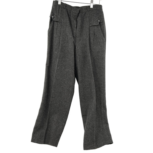 Vintage High Waist Wool Trousers Pants