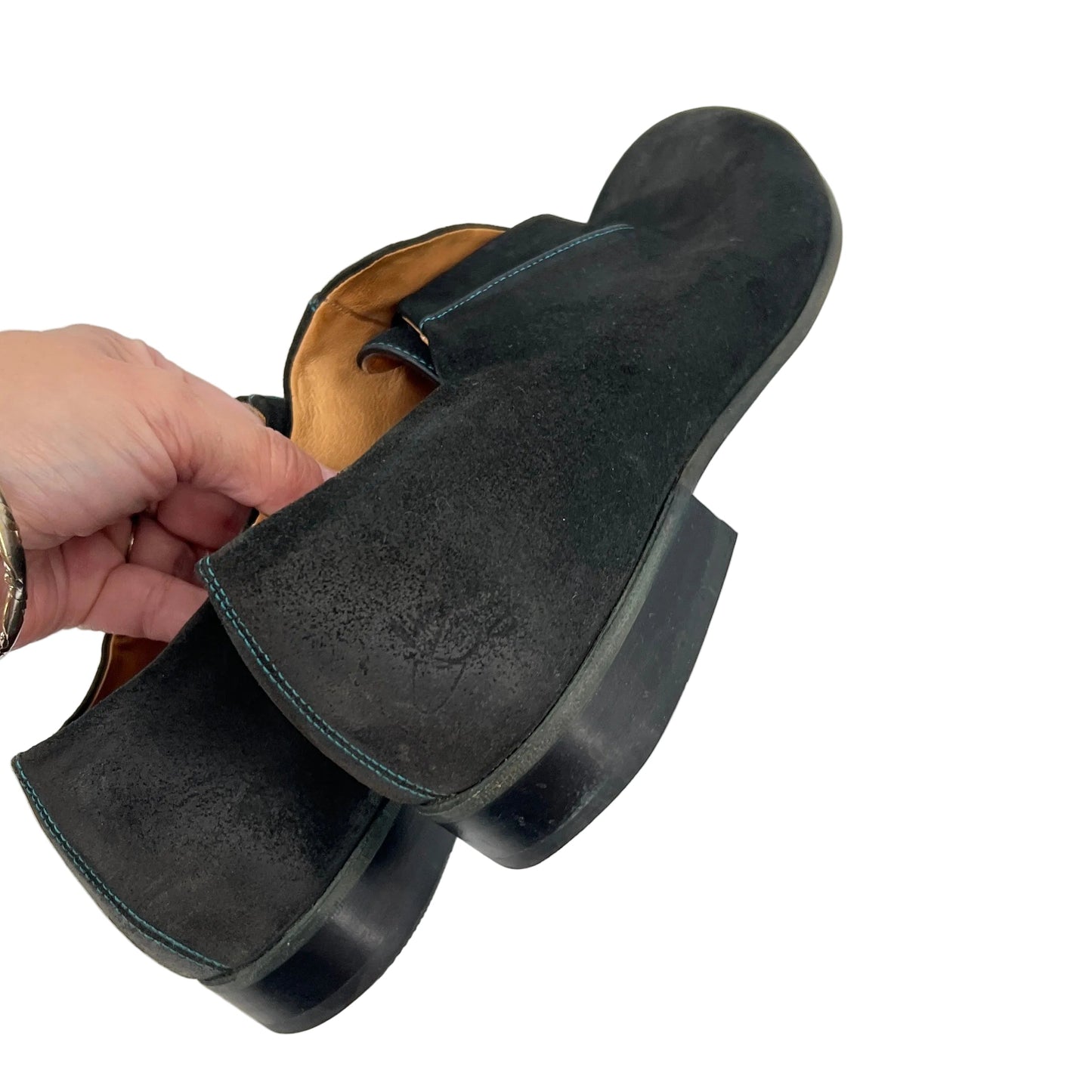 John Fluevog Lace-less Leather Oxfords Shoes